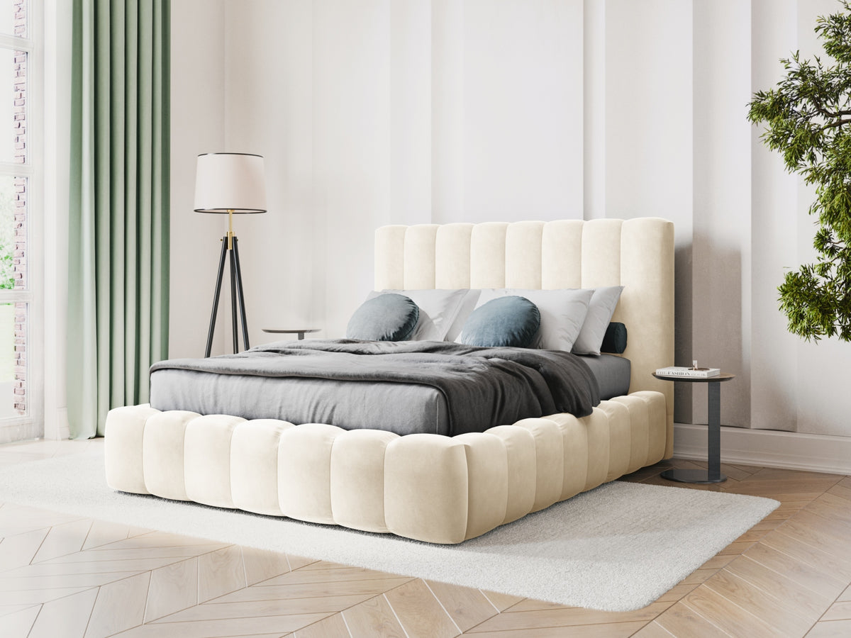Letto contenitore con testiera, "Kelp", 230x185x125