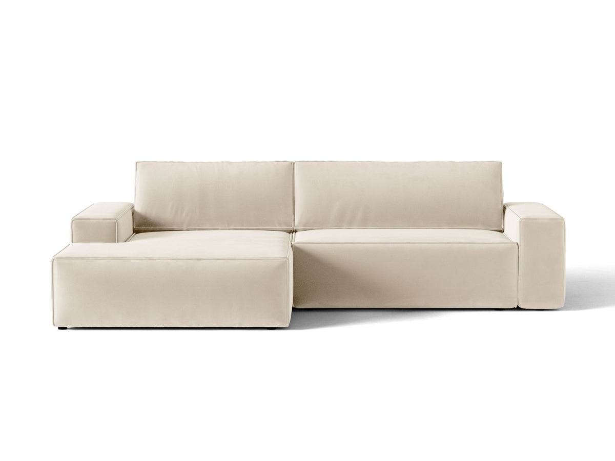 Divano Letto Angolare con Contenitore Jodie, 3 Posti, 151x246x86