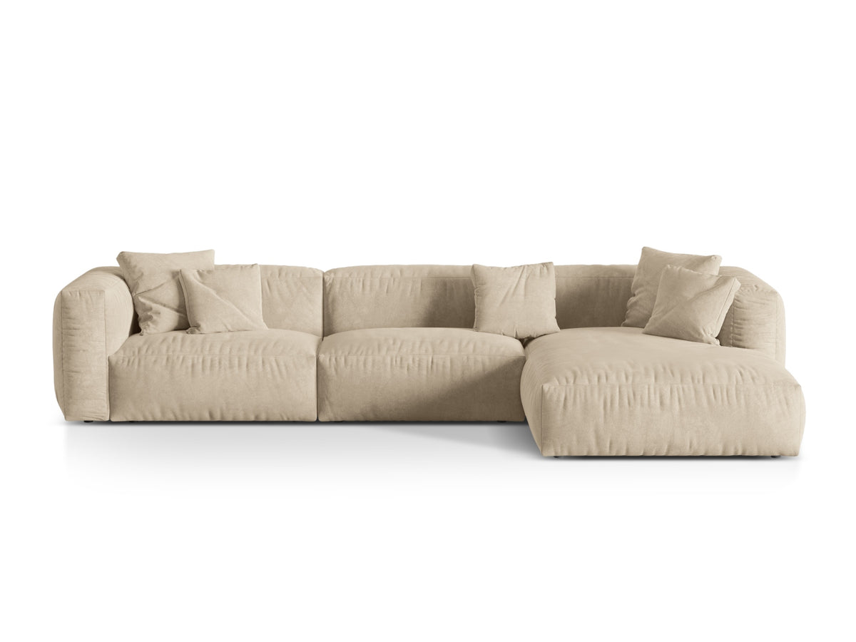 Divano Angolare Componibile XL Martina, 3 Posti, 176x330x75