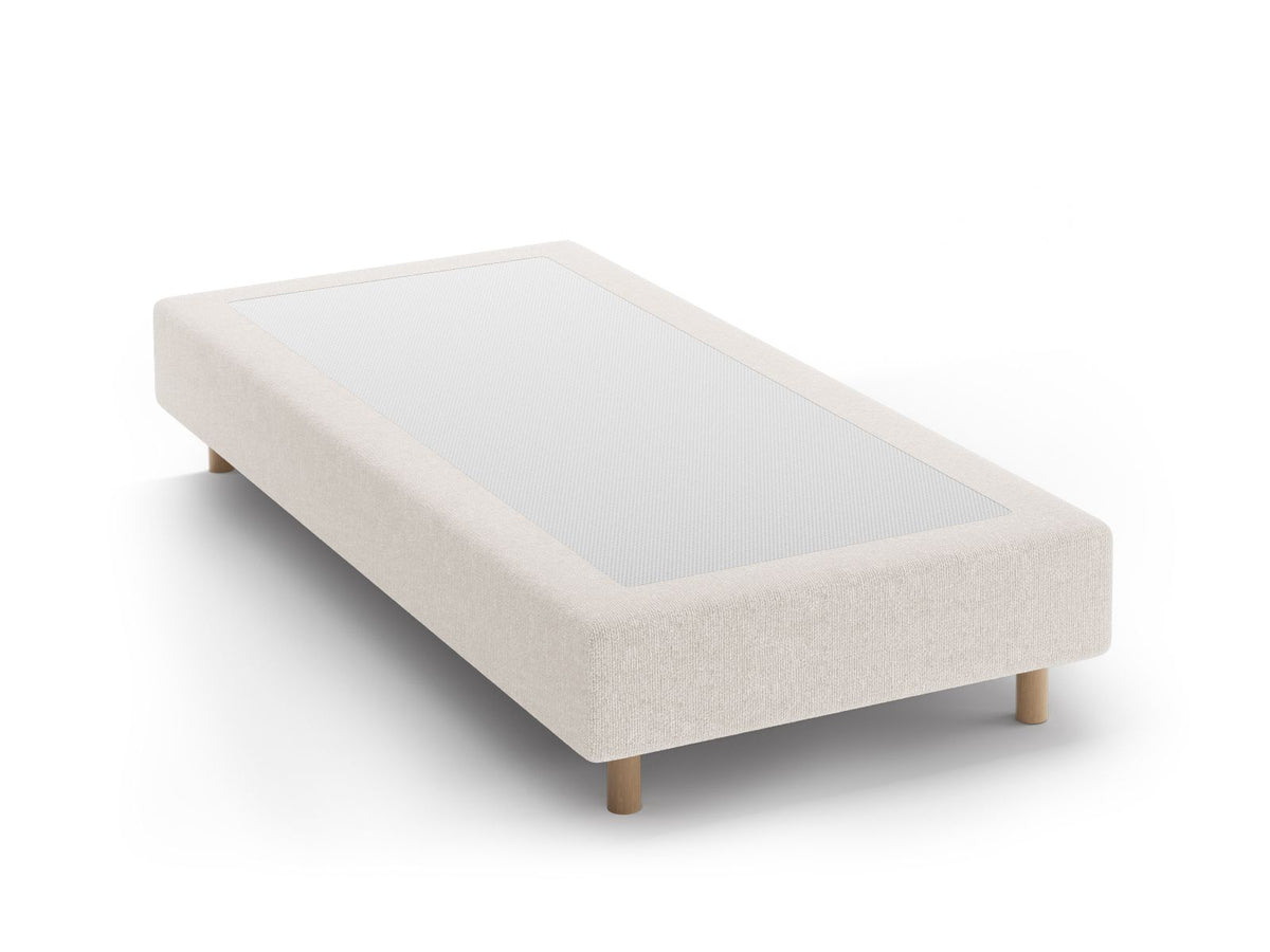 Base Letto Whale Gambe legno di faggio naturale - Beige Chiaro 90x200