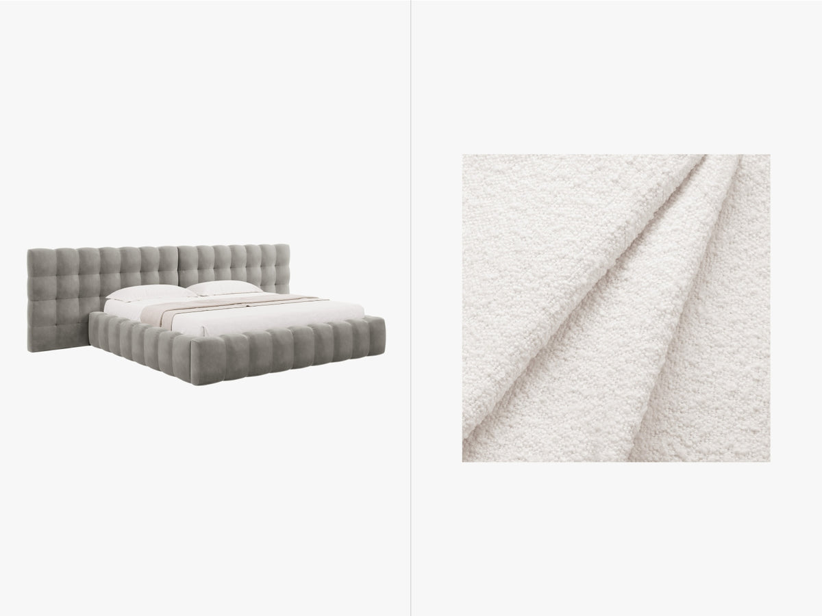Letto Contenitore con Testata Doppia Mamaia - Bianco 180x200