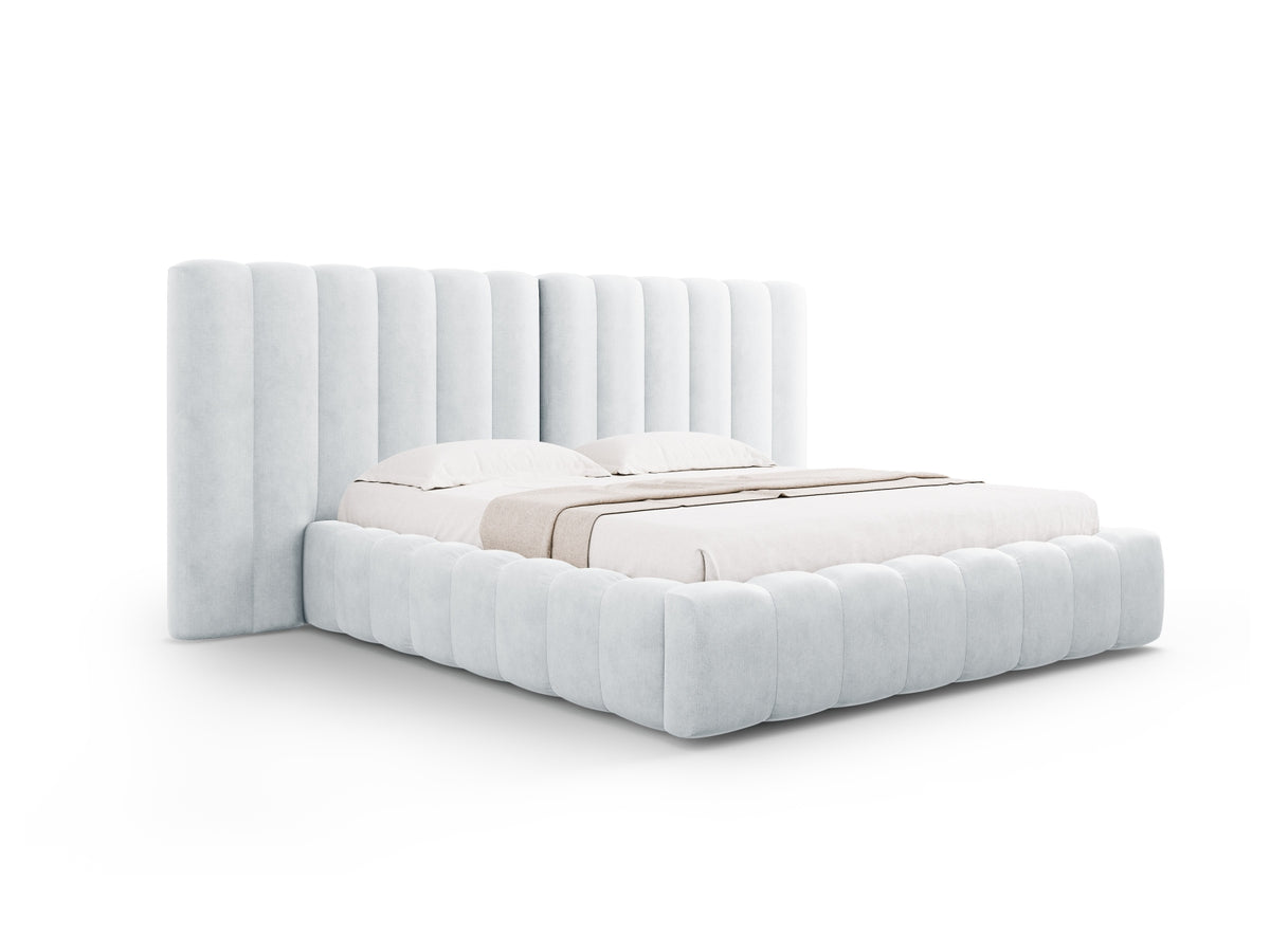 Letto contenitore con testiera doppia, "Kelp", 230x200x100