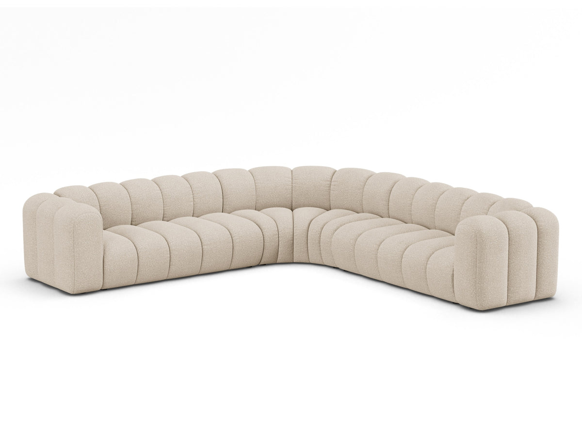 Divano Angolare Simmetrico Componibile Lupine, 5 Posti, 309x309x70
