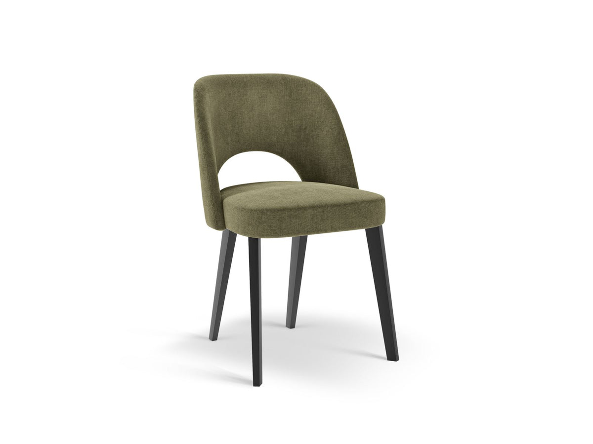 Sedia in Velluto, "Bowe", 1 Posto, 56x52x83 - Verde Chiaro