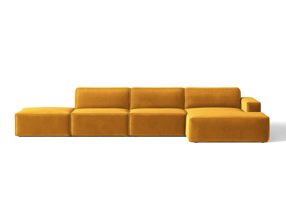 Divano Angolare Componibile Jodie, 5 Posti, 162x341x77