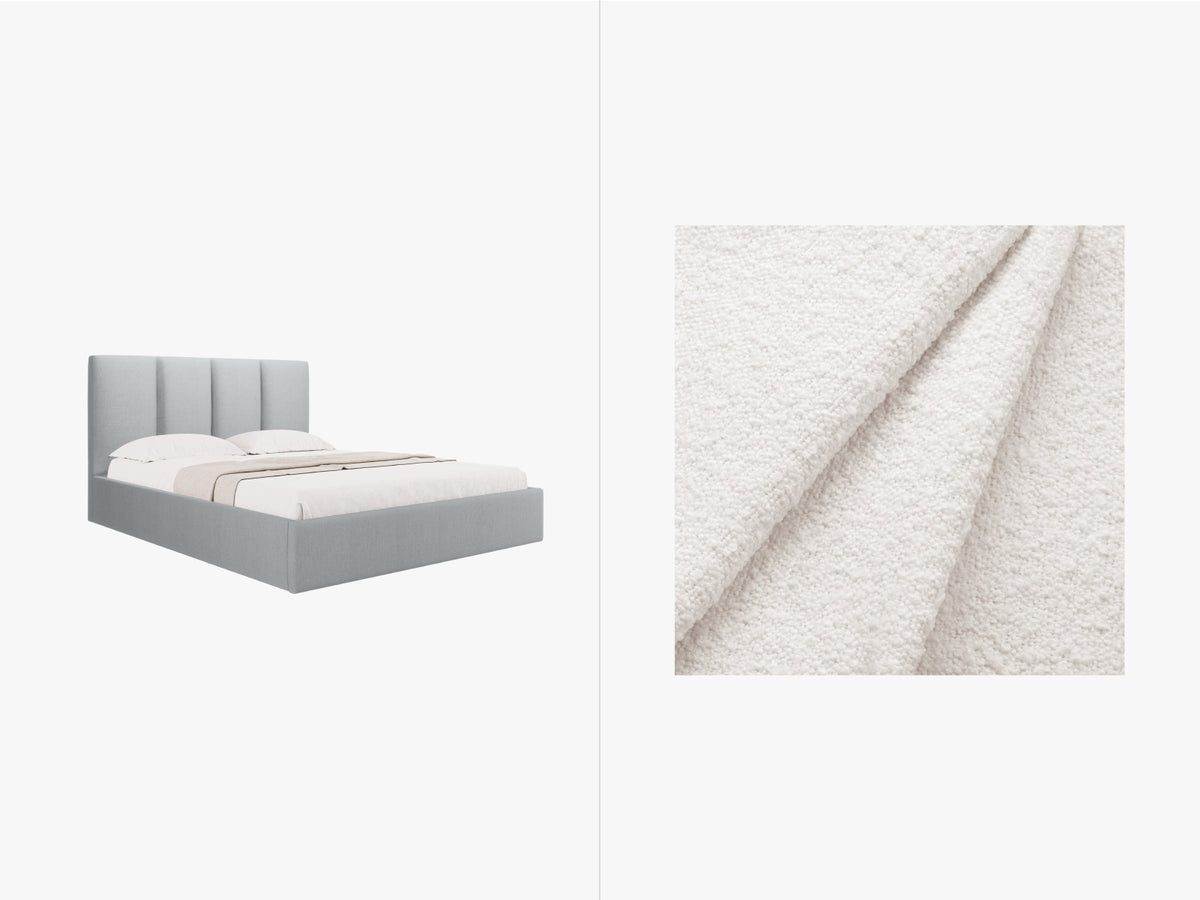 Letto Contenitore con Testata Phaedra - Bianco 180x200