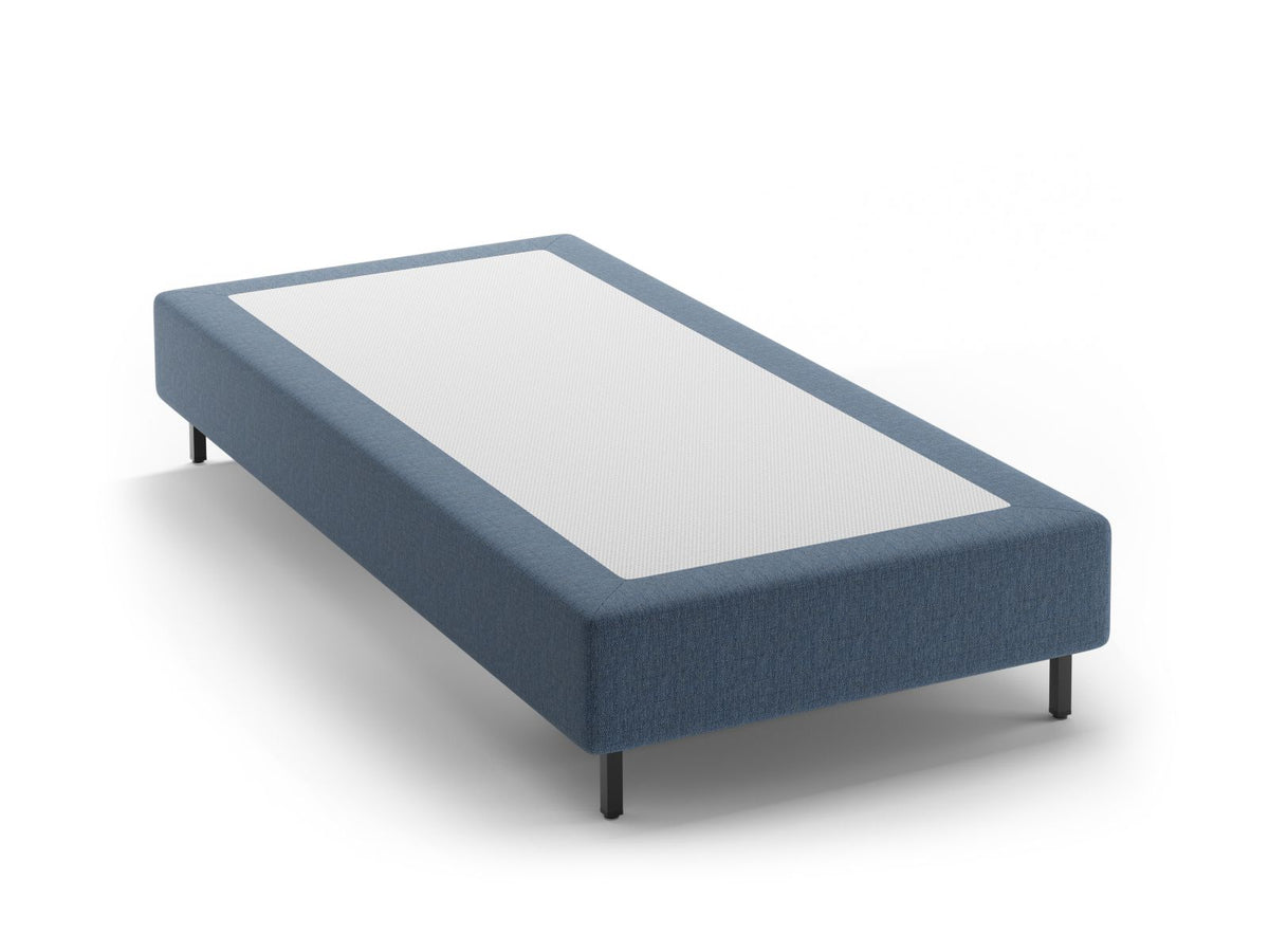 Base Letto Whale Gambe metallo nero - Blu Scuro 100x200