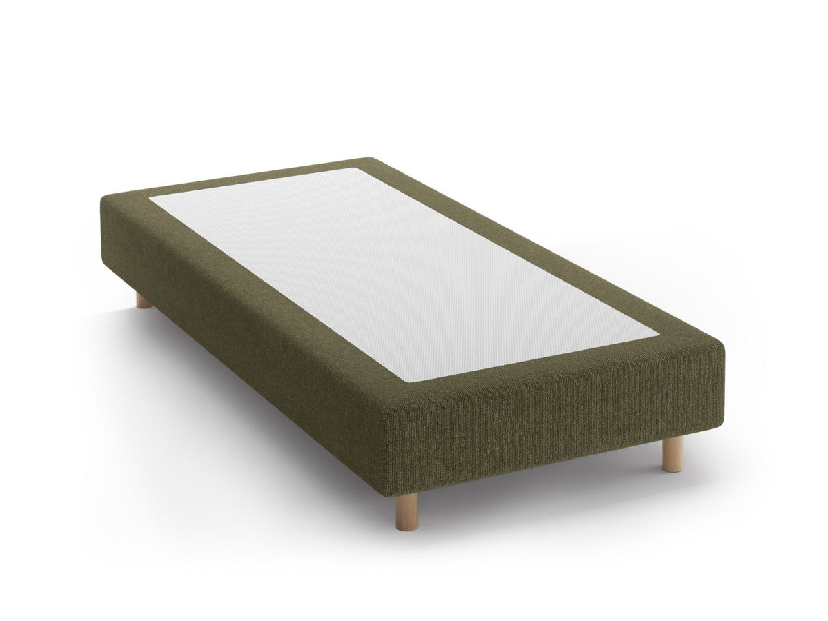 Base Letto Whale Gambe legno di faggio naturale - Verde 90x200