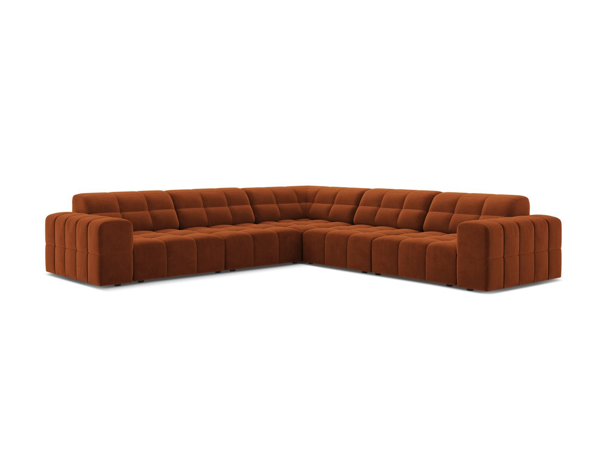 Divano Angolare Simmetrico Jennifer, 7 Posti, 285x285x78
