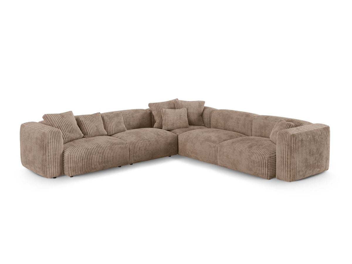 Divano Angolare Simmetrico Componibile XL Martina, 5 Posti, 330x330x75
