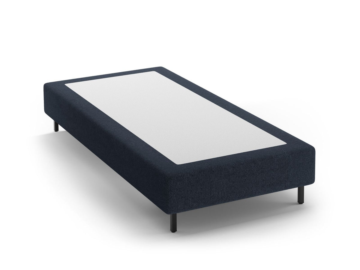 Base Letto Whale Gambe metallo nero - Blu Navy 100x200