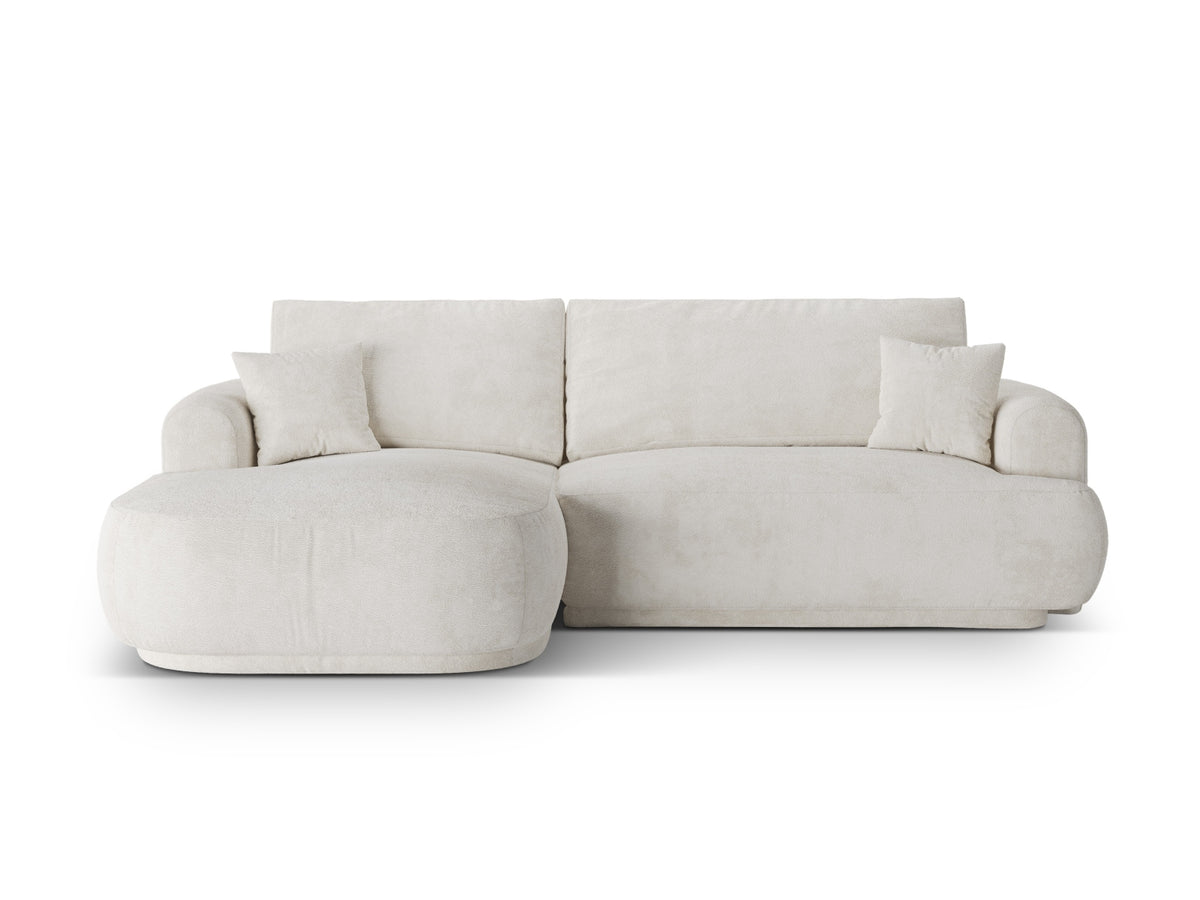 Divano Letto Angolare Componibile con Contenitore Ella, 5 Posti, 174x271x88