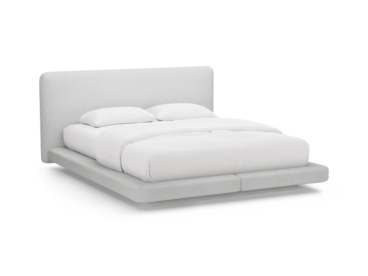 Letto con Testata, "Linea", 225x244x98 - Grigio Chiaro