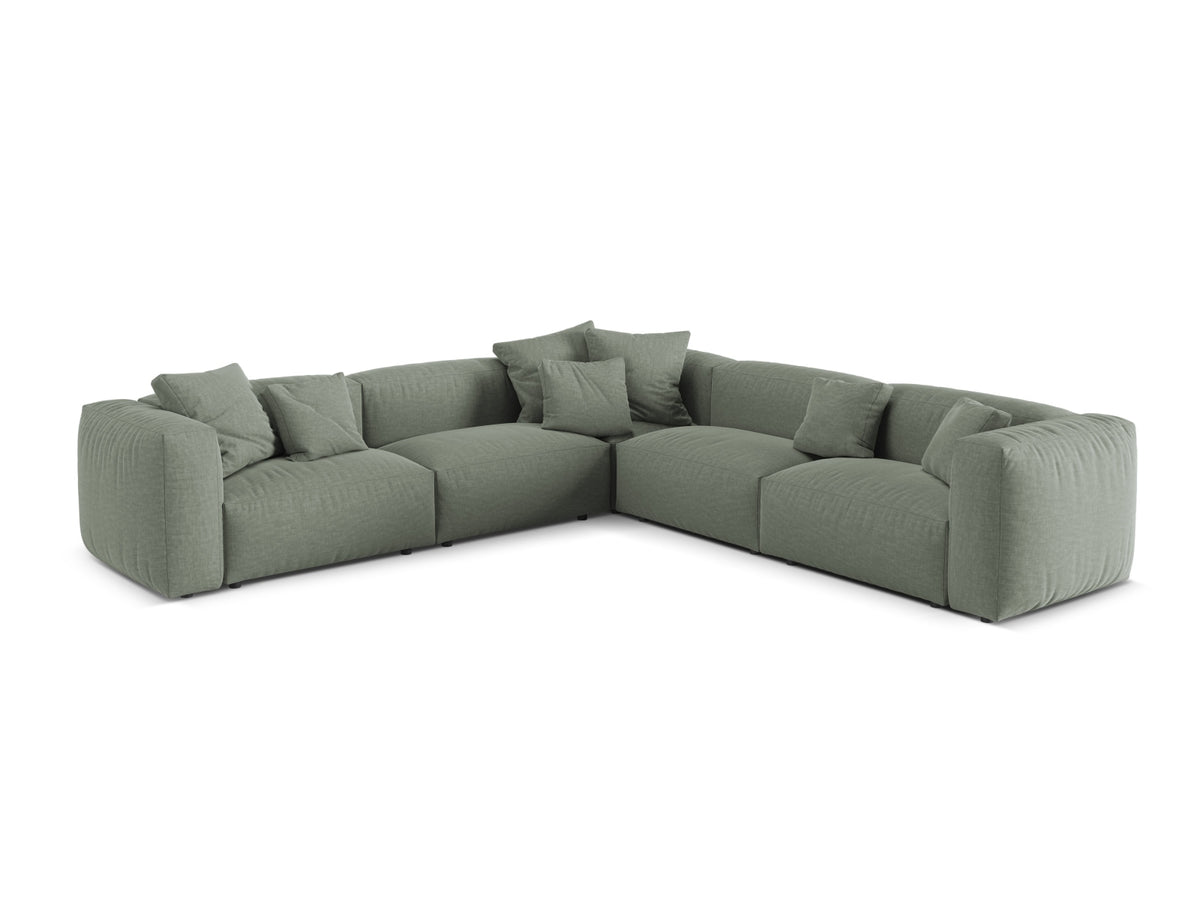 Divano Angolare Simmetrico Componibile XL Martina, 5 Posti, 316x316x75
