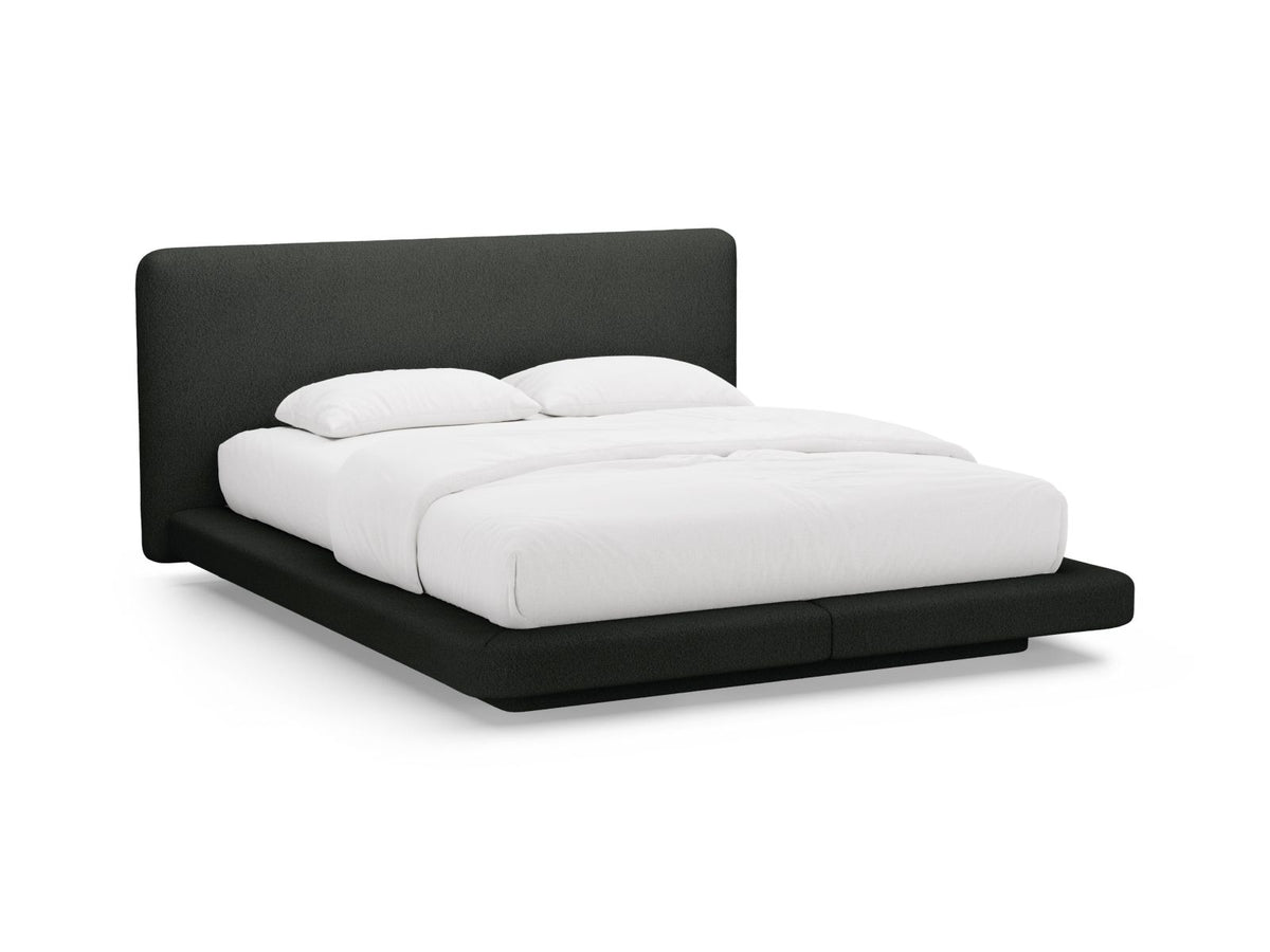 Letto con Testata, "Linea", 225x204x98 - Nero