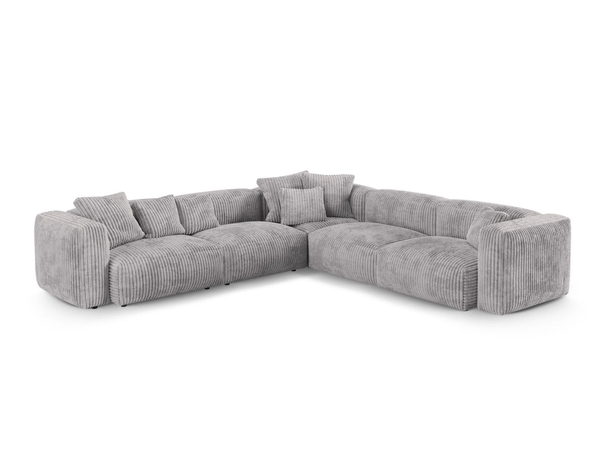 Divano Angolare Simmetrico Componibile XL Martina, 5 Posti, 330x330x75