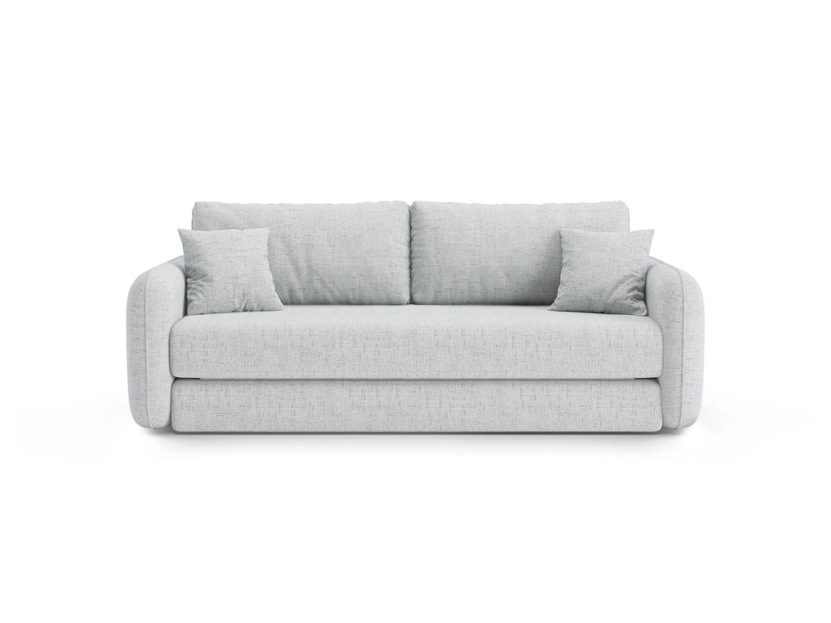 Divano con Funzione Letto, "Dormi", 3 Posti, 225x94x87 - Grigio Chiaro