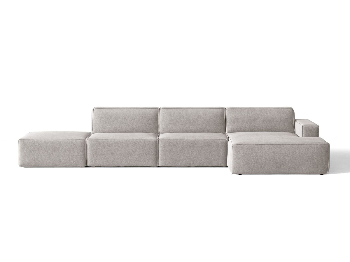 Divano Angolare Componibile Jodie, 5 Posti, 162x341x77