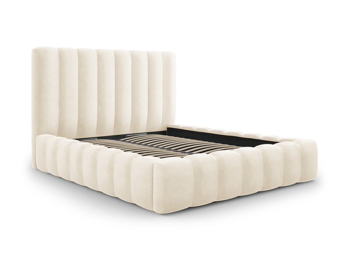 Letto contenitore con testiera, "Kelp", 230x185x125