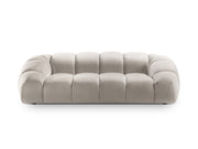 Divano in Velluto, "Diana", 3 Posti, 234x114x72 - Beige