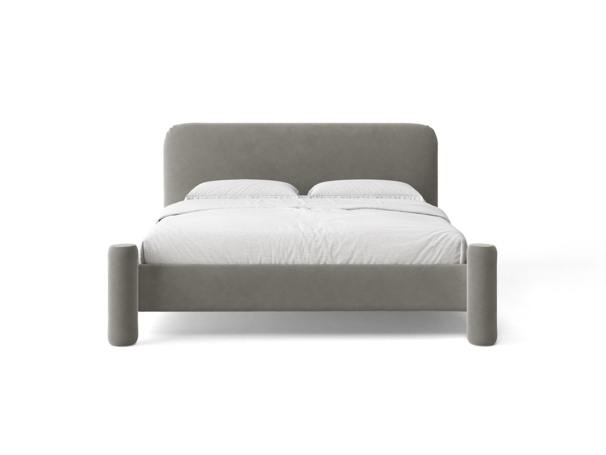 Letto con Testata Vera - Grigio 180x200