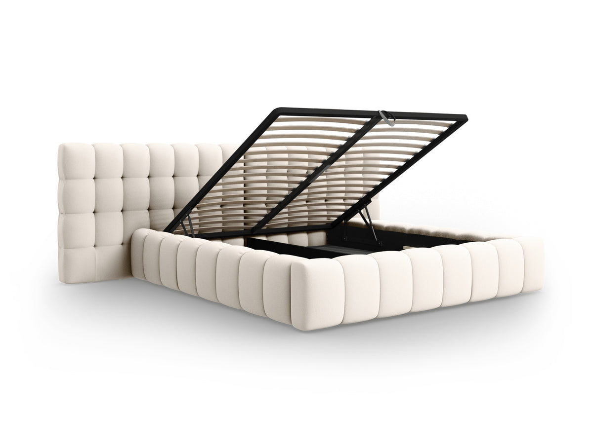 Letto contenitore con testiera doppia, "Mamaia", 230x350x100