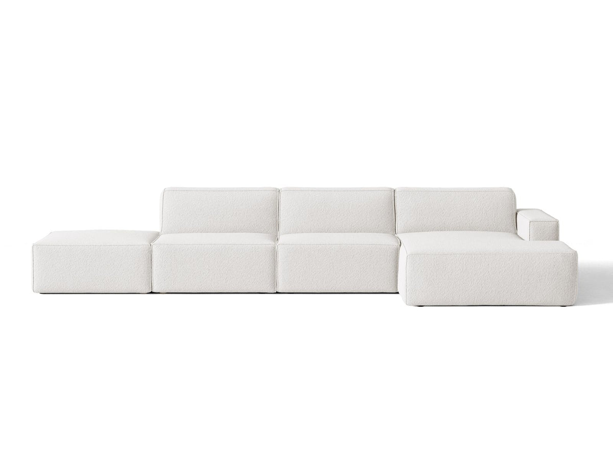 Divano Angolare Componibile Jodie, 5 Posti, 162x341x77