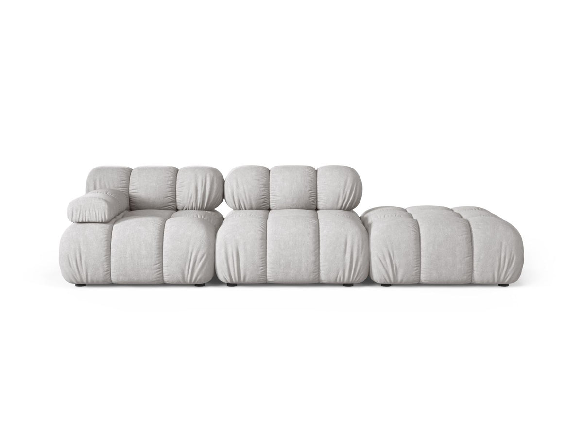 Divano Modulare Destro, "Bellis", 4 Posti, 282x94x70 - Grigio Chiaro