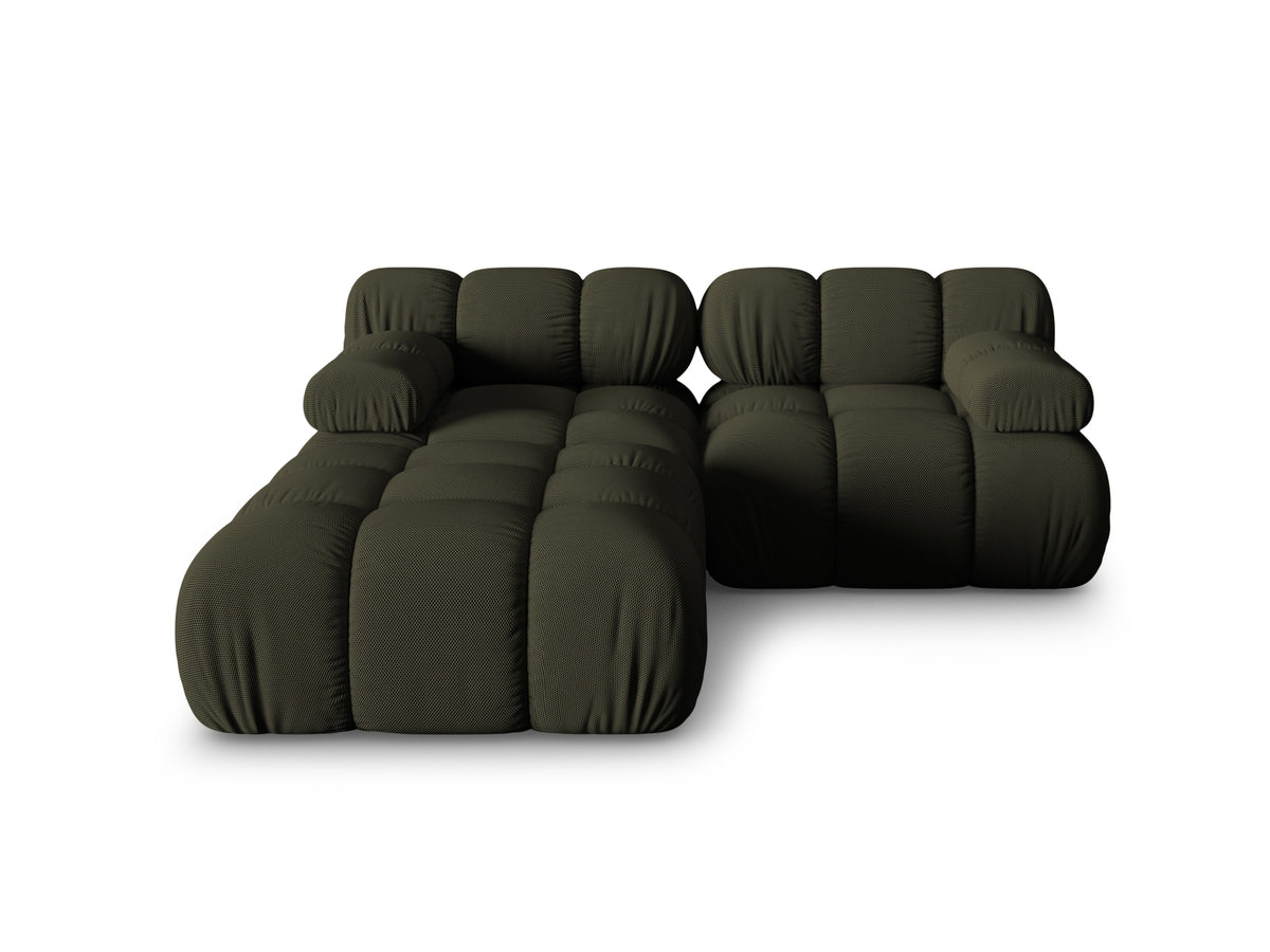 Divano Modulare, "Bellis", 3 Posti, 188x188x70 - Verde Amazon