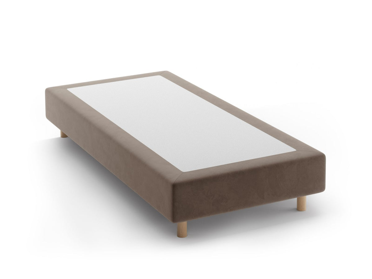 Base Letto Whale Gambe legno di faggio naturale - Grigio Caldo 90x200