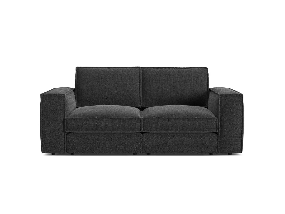 Divano Modulare, "Pola", 2 Posti, 206x103x88 - Nero