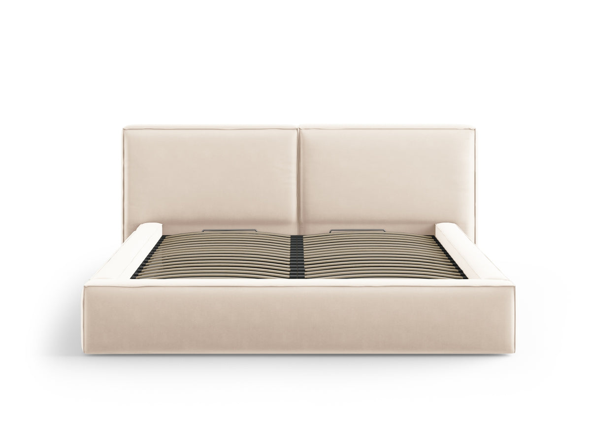Letto contenitore con testiera doppia, "Jodie", 228x234x97,5