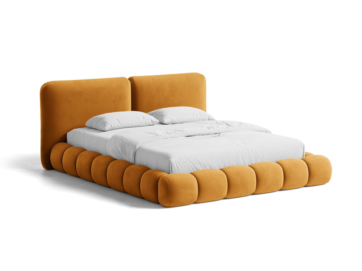 Letto Contenitore con Testata Solange - Senape 200x200