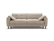 Divano Letto con Contenitore, "Bemy", 3 Posti, 242x110x92 - Beige