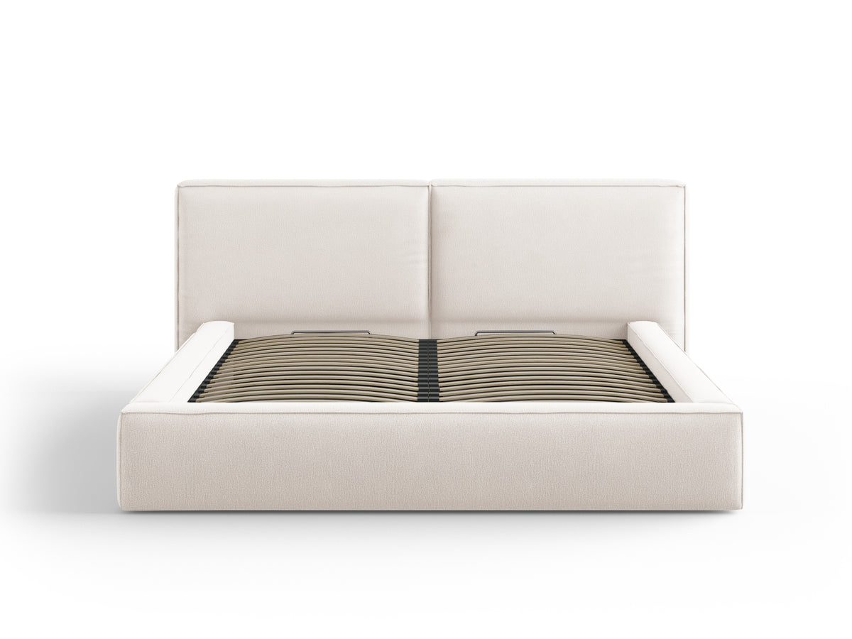 Letto contenitore con testiera doppia, "Jodie", 228x234x97,5