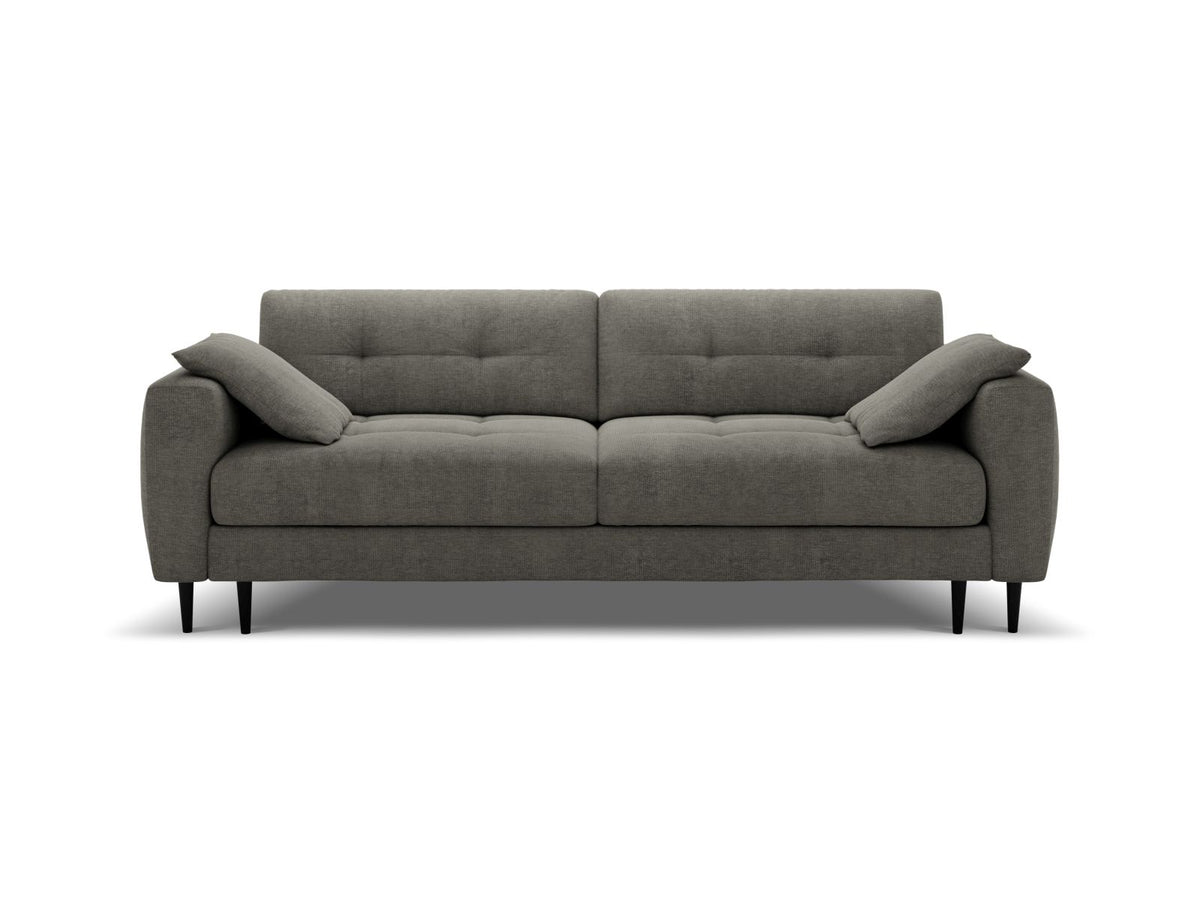 Divano Letto con Contenitore, "Bemy", 3 Posti, 242x110x92 - Grigio