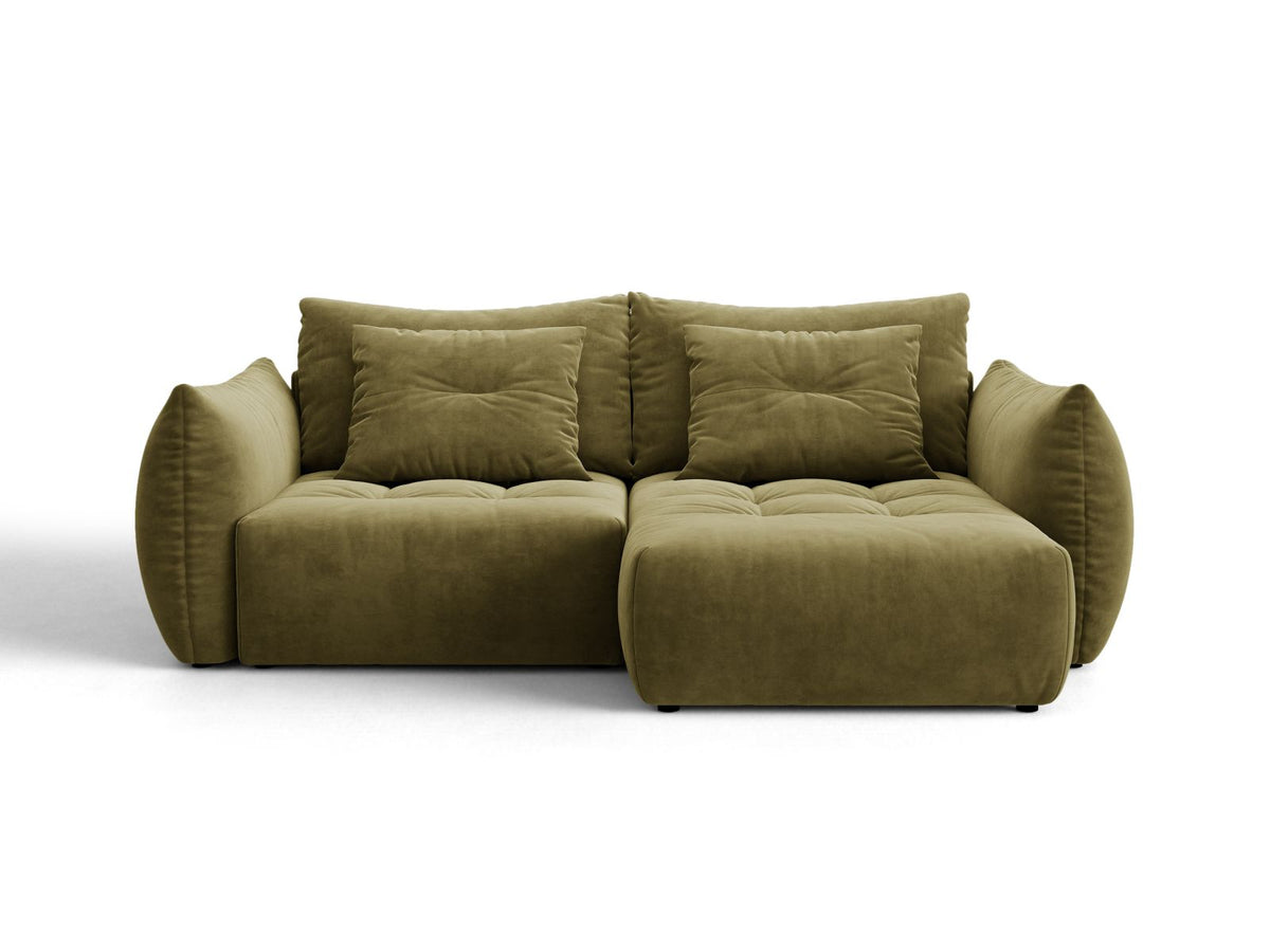 Divano Letto Angolare Componibile con Contenitore Bloom, 3 Posti, 152x250x87