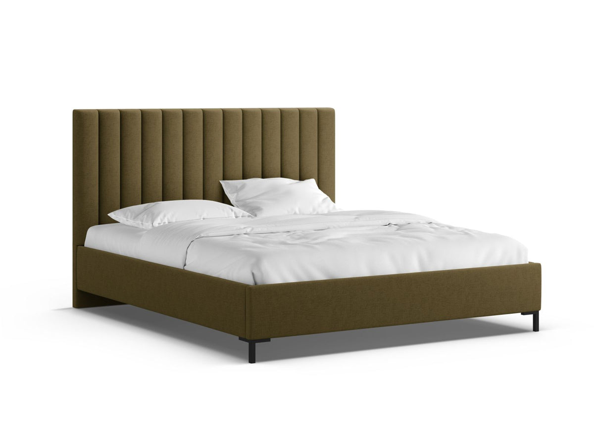 Letto Contenitore con Testata Allison - Verde 160x200