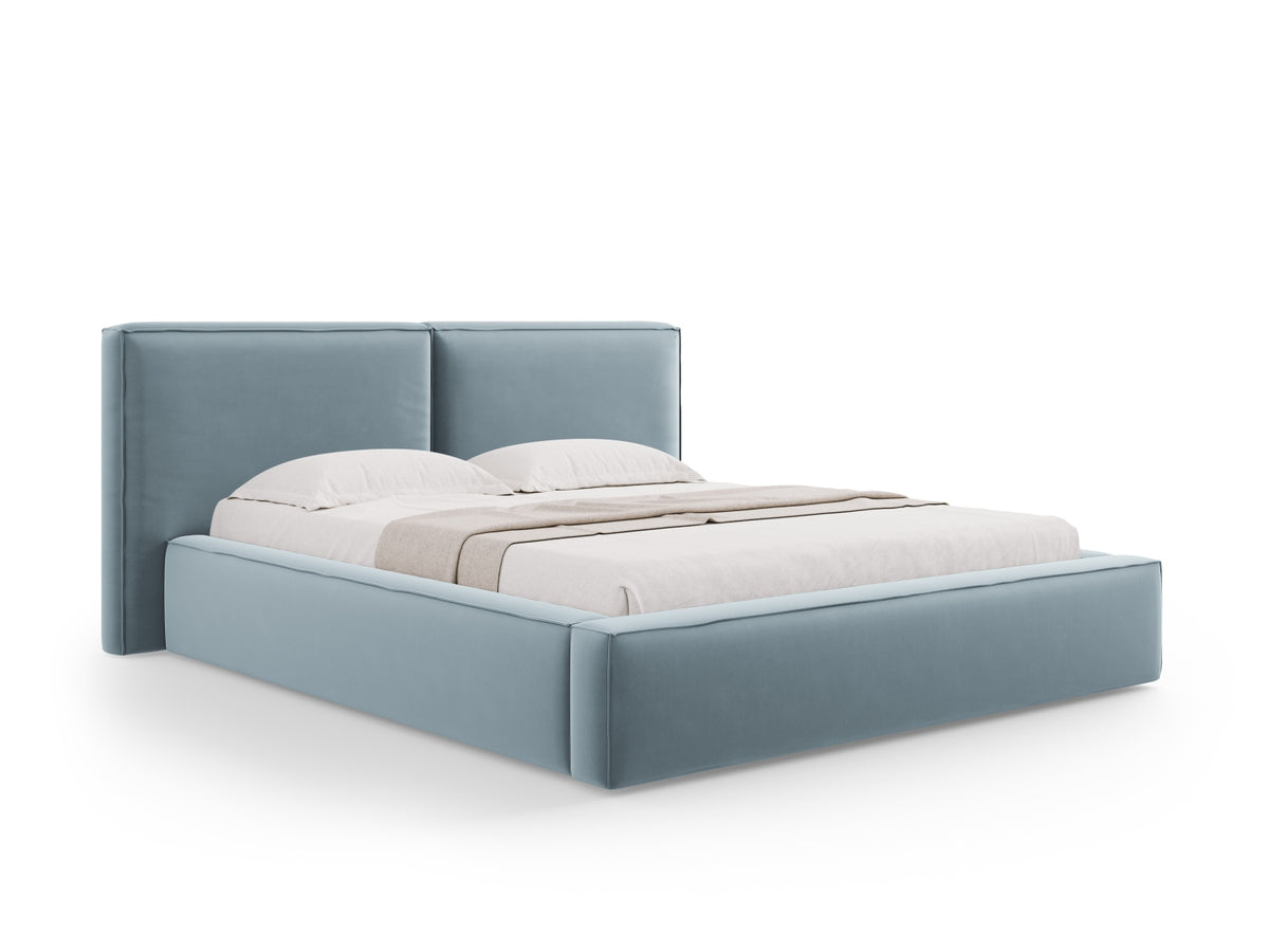 Letto contenitore con testiera doppia, "Jodie", 228x214x97,5