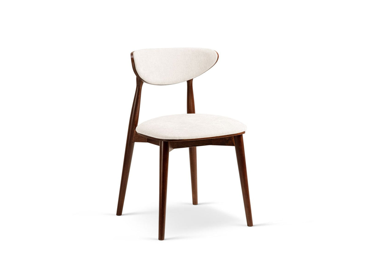 Sedia in Velluto, "Rina", 1 Posto, 47.5x48x79 - Avorio