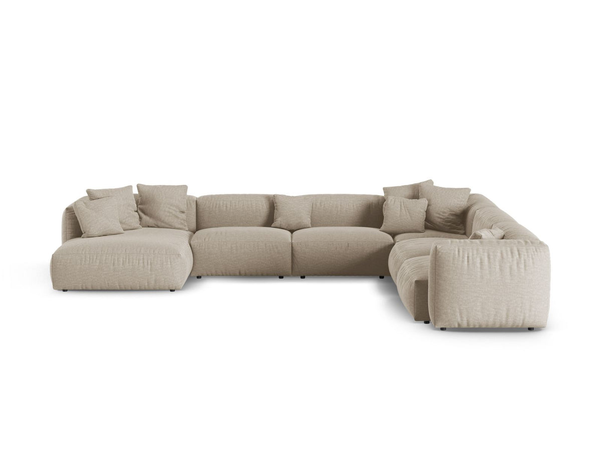 Divano Angolare Componibile XL Martina, 6 Posti, 330x420x75