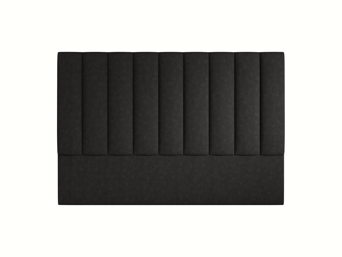 Testiera Marl Alta 120 cm - Nero 180x200
