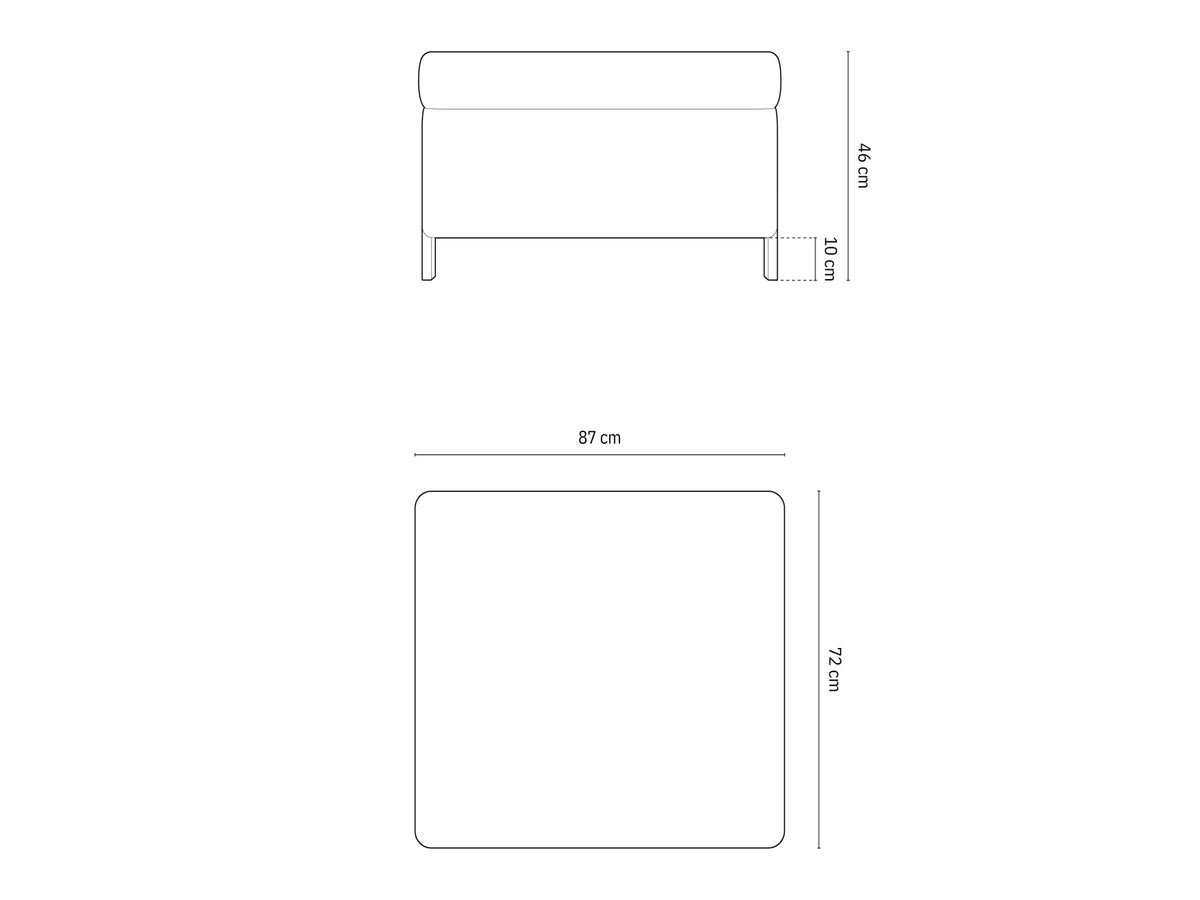 Pouf Contenitore Gloria, 76x92x51