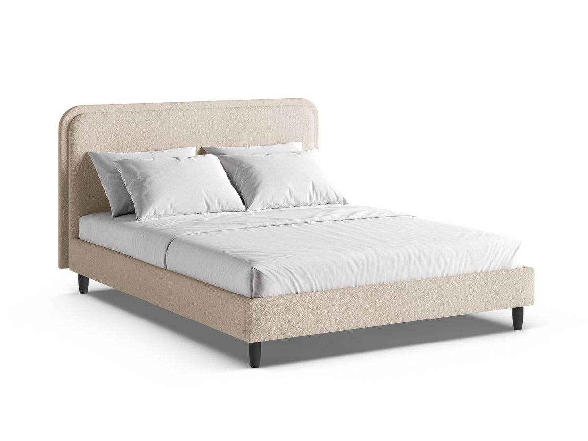 Letto con Testata, "Aveline", 214x195x117 - Beige