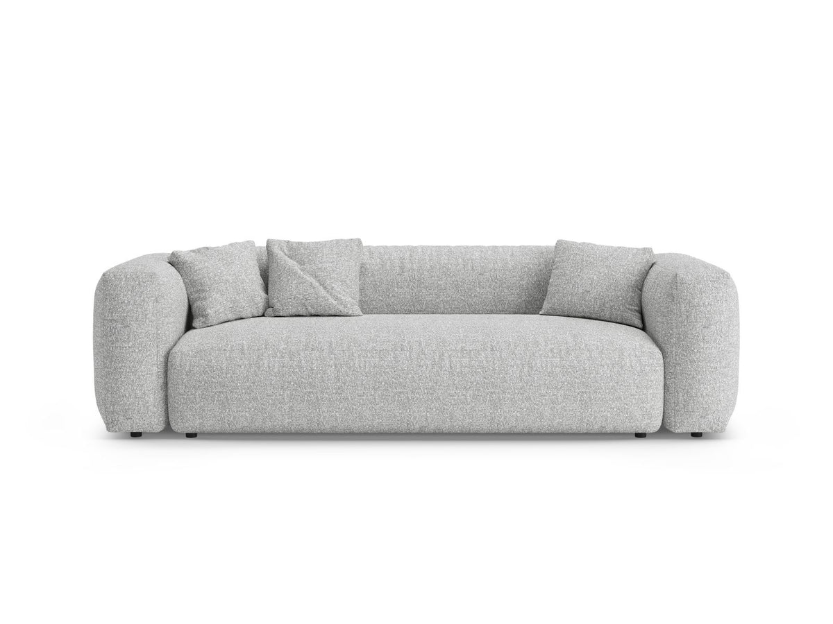 Divano con Funzione Letto, "Martina", 3 Posti, 264x106x75 - Argento
