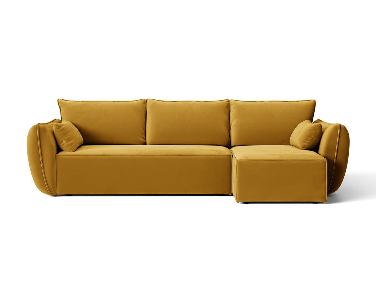 Divano Letto Angolare con Contenitore Kaelle, 4 Posti, 168x262x87