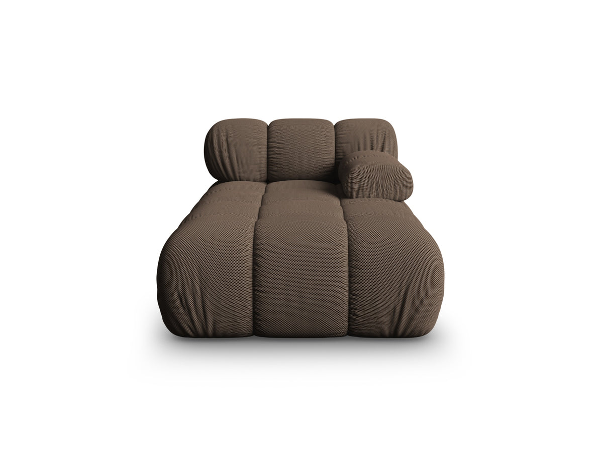 Chaise Longue Destra, "Bellis", 1 Posto, 155x94x70 - Marrone