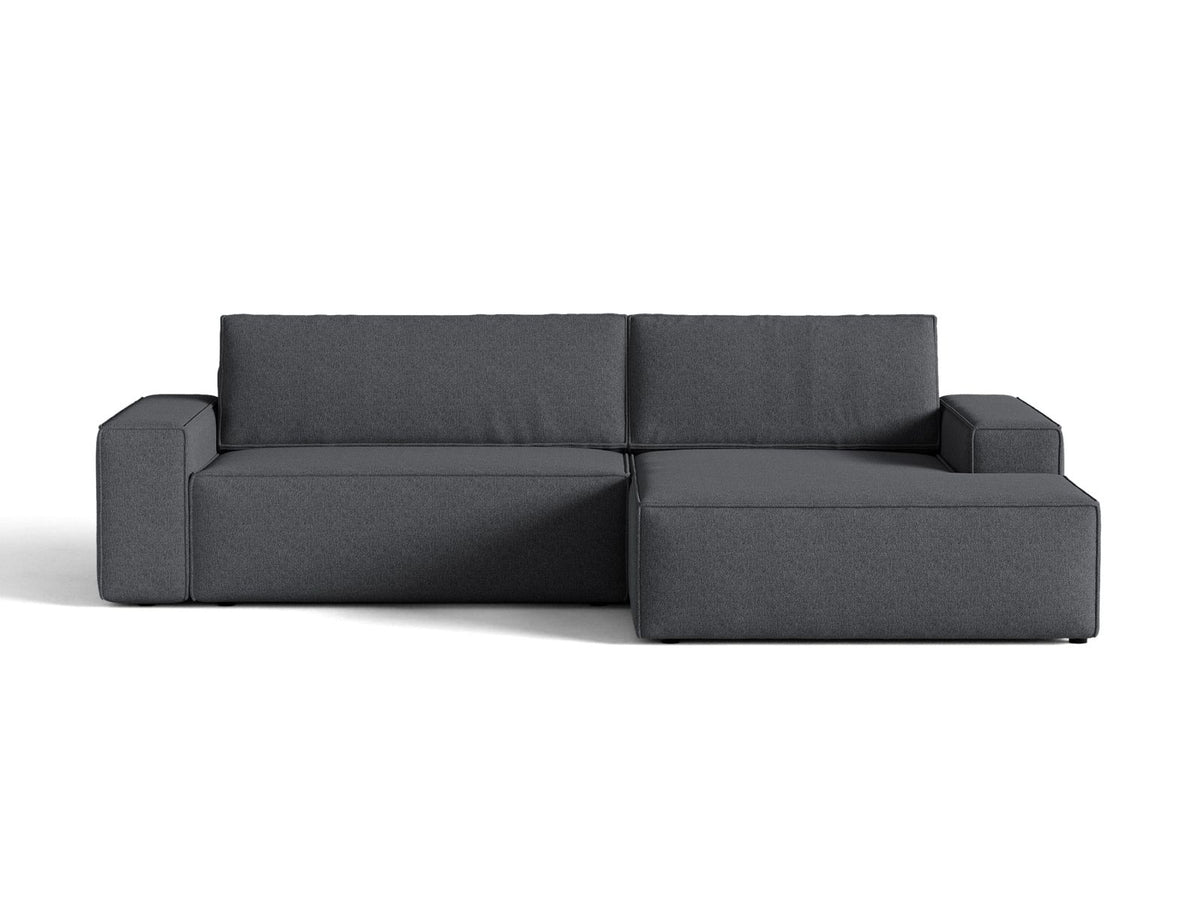 Divano Letto Angolare con Contenitore Jodie, 3 Posti, 151x246x86