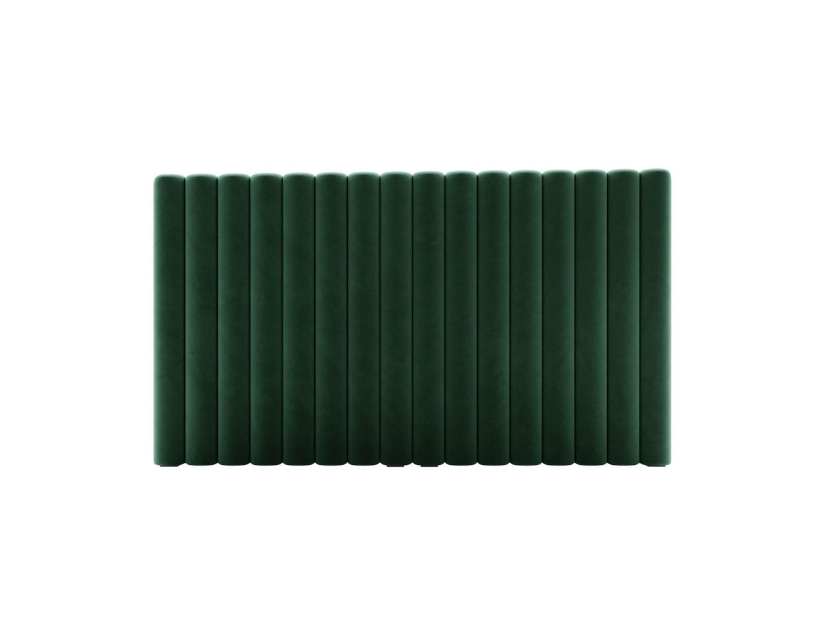 Testata in Velluto, "Mistero", 160x13x95 - Verde