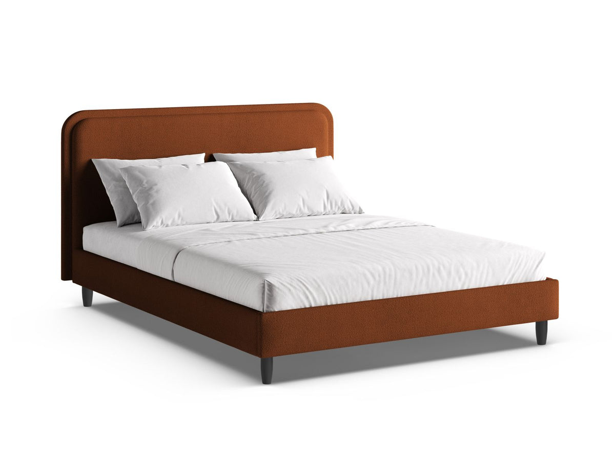 Letto con Testata, "Aveline", 214x195x117 - Terracotta